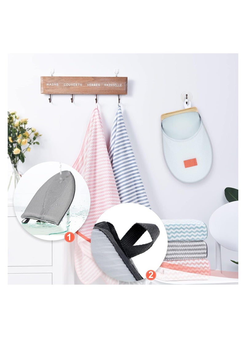 XiuWoo - 【2 Style】Round ironing board holder, 8.58 x 5.7 1.1 in, Pointed 9.8 5.9 in; The pointed small iron is applied to collar and sleeves, while the round - Image 1