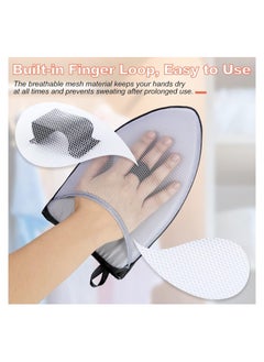 XiuWoo 【2 Style】Round ironing board holder, 8.58 x 5.7 1.1 in, Pointed 9.8 5.9 in; The pointed small iron is applied to collar and sleeves, while the round  - Image 4