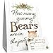 DISTINCTIVS Woodland Guess How Many Gummy Bears Sign with 30 Guessing Cards Baby Shower Games - Image 3