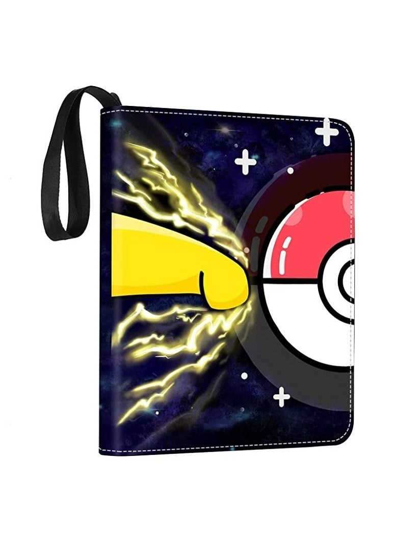 Filly Card Holder Binder Carrying Case for Pokemon Cards Portable Trading Cards Holder Collector Album holder holds 400 Cards with 50 Removable Sheets and 4 Pockets  - Image 2