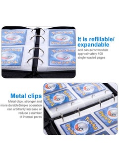 Card Holder Binder Carrying Case for Pokemon Cards Portable Trading Cards Holder Collector Album holder holds 400 Cards with 50 Removable Sheets and 4 Pockets - pzsku/Z663FB9025B8796C72F88Z/45/_/1677762148/76d22132-17bc-4a60-b2a6-5bd6a67de74e