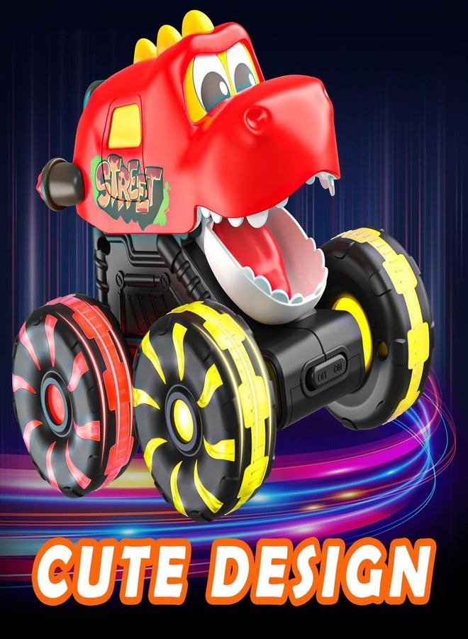 NARRIO شاحنات الوحوش الديناصورية للأطفال من 2-4 سنوات: مجموعة سيارات ألعاب 3 قطع للأطفال من عمر 1-3 سنوات، شاحنة مضيئة بفم متحرك، ألعاب سيارات ممتعة للأطفال بعمر سنة واحدة، ألعاب ديناصورات للأطفال من 3-5 و5-7 سنوات، هدايا مثالية للأولاد والبنات. - Image 2