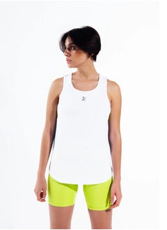 SIGMA FIT Sigma Fit WHITE X SKYDIVER X ACID LIME RACER BACK TANK TOP - XL ,Color: white  - Image 4