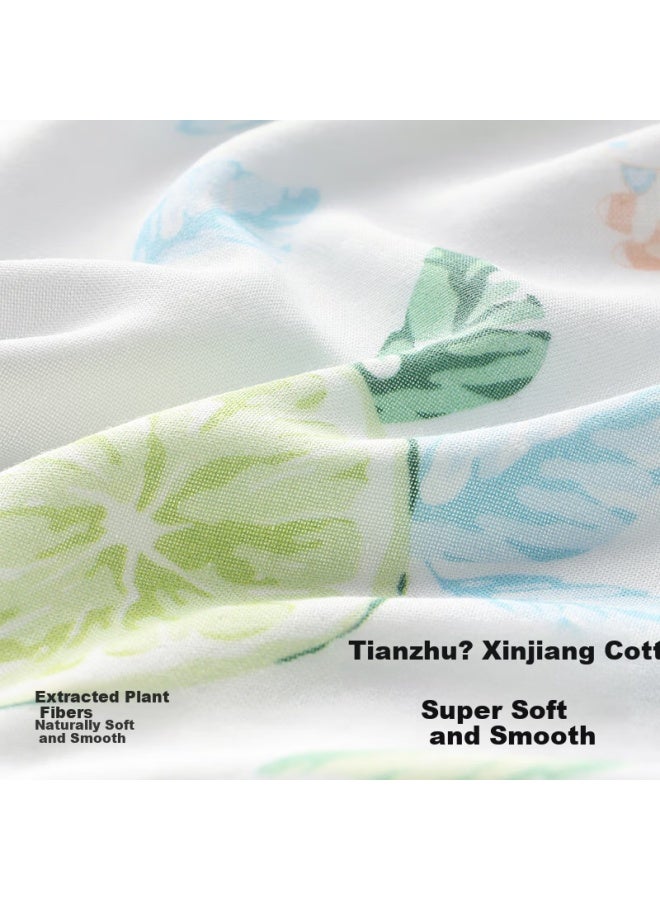 Beptides Beipesi Baby Clothes Summer Thin Bodysuit Newborn Baby Short Sleeve Bamboo Cotton Gauze Ha Yi Pajamas - Image 1