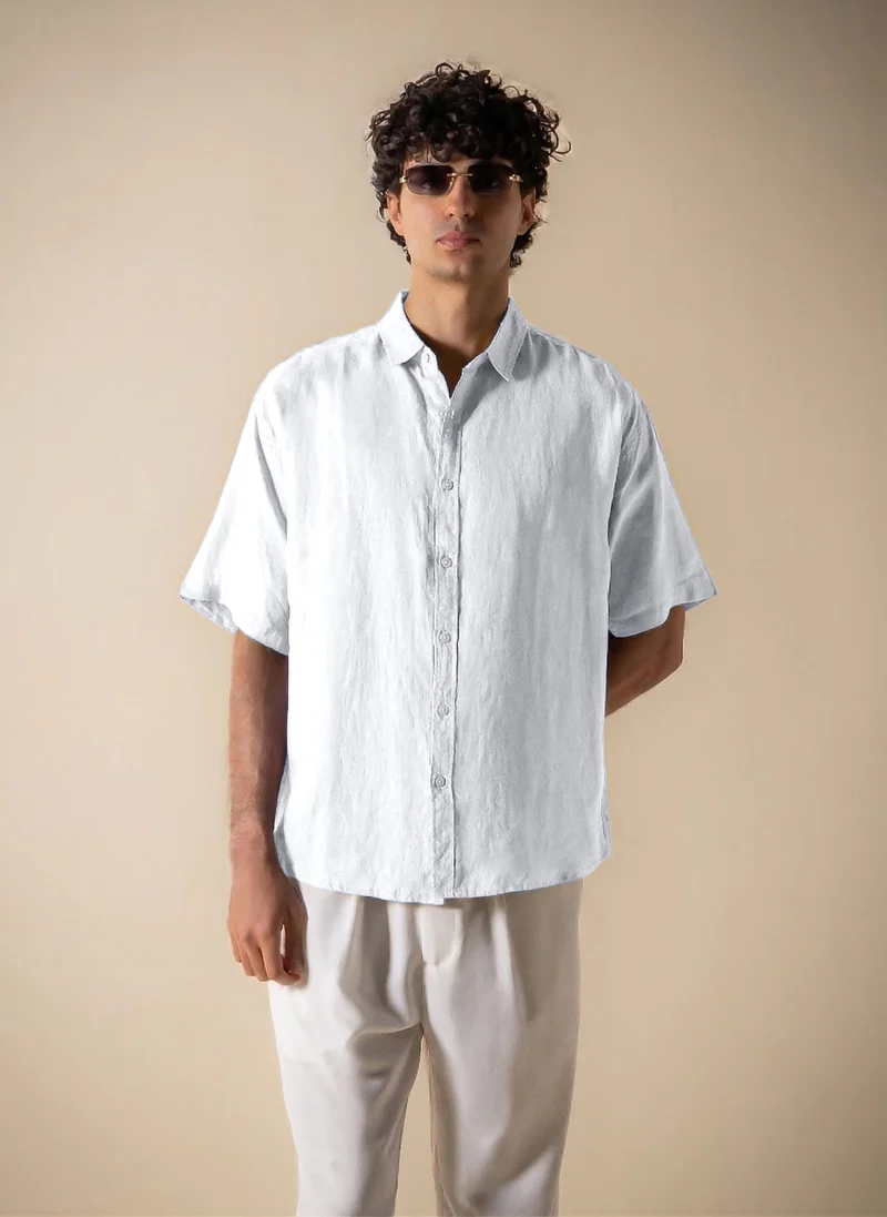 SHAPES 100% LINEN COMFORT SHIRT