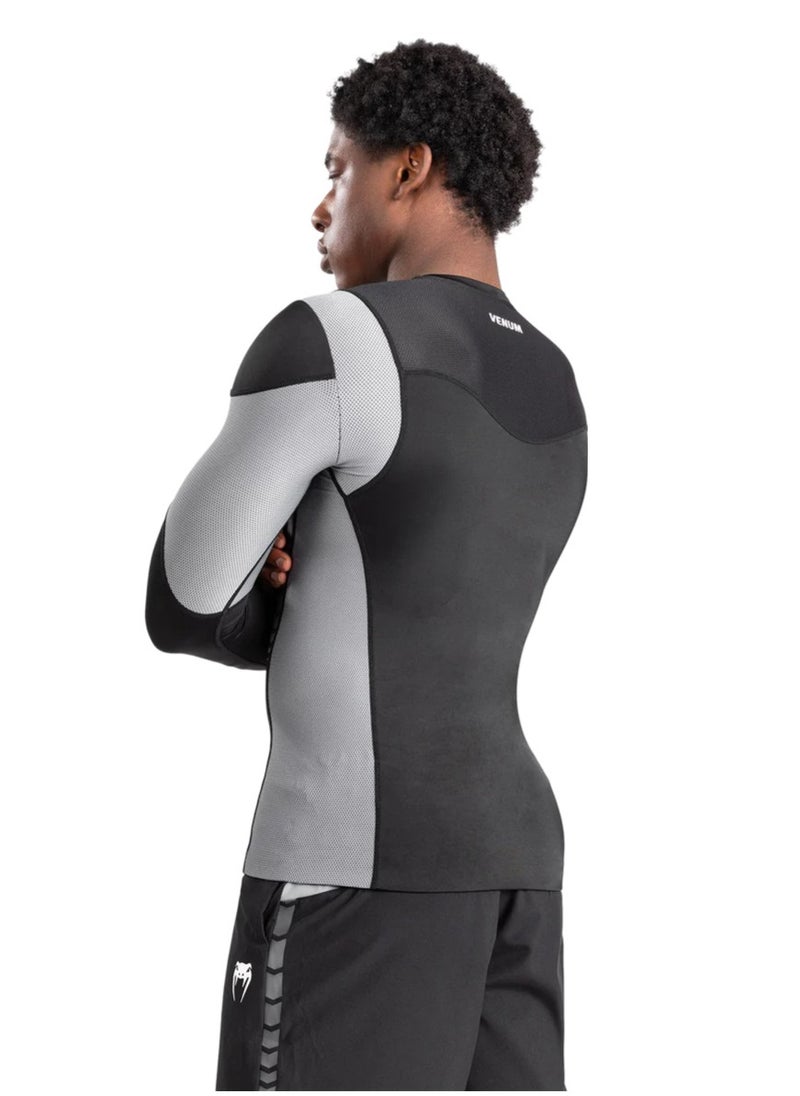 VENUM - VENUM TEMPEST RASHGUARDS LONG SLEEVES BLACK/GREY - Image 1