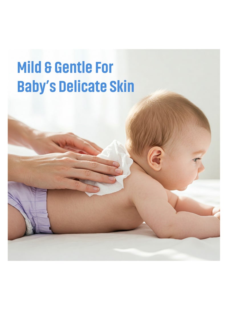 All day wipes All Day Gentle Cleansing Baby Wet Wipes Blue-72 Count With High Water Concentration, Soft and Mild Formula for Everyday Baby Care. Keeps Baby's Skin Fresh, Clean, and Moisturized. ( Pack of 24 ) - Image 5
