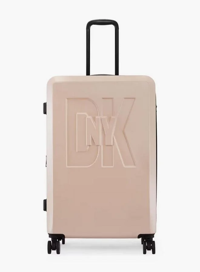 DKNY Embossed Hardcase Luggage Trolley With Retractable Handle - 28 Inches Check-In Bag