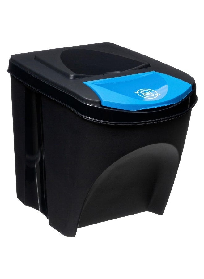 Five Simply Smart 3-Piece High Quality Polypropylene Sorting Dustbin Set Multicolour 25 L 164695 - Image 3