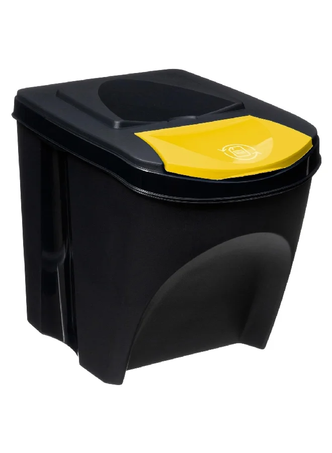 Five Simply Smart 3-Piece High Quality Polypropylene Sorting Dustbin Set Multicolour 25 L 164695