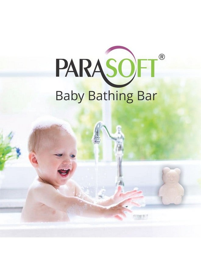 Parasoft Baby Soap, Gentle Cleansing Babies Bathing Bar With Jojoba & Almond Oil & Vitamin E For Moisturising & Nourishing | Dermatologically Tested, Paraben Free - 75 Gm (Pack Of 3) - Image 3
