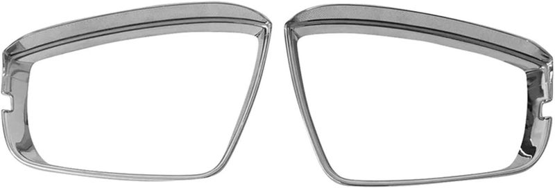 Vuzmode Chrome Rearview Mirror Eyebrow Covers for Skoda Karoq - Image 1