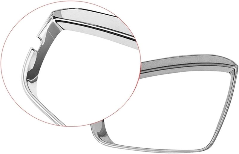 Vuzmode Chrome Rearview Mirror Eyebrow Covers for Skoda Karoq - Image 3