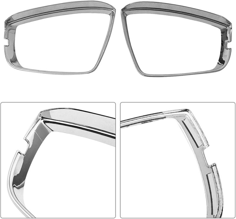 Vuzmode Chrome Rearview Mirror Eyebrow Covers for Skoda Karoq - Image 4