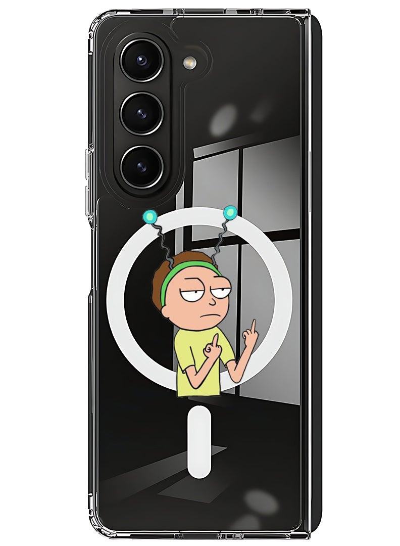 Theodor Magnetic Case for Samsung Galaxy Z Fold 6 Compatible with MagSafe Wireless Charging, Shockproof Phone Bumper Cover Rick  - Image 1