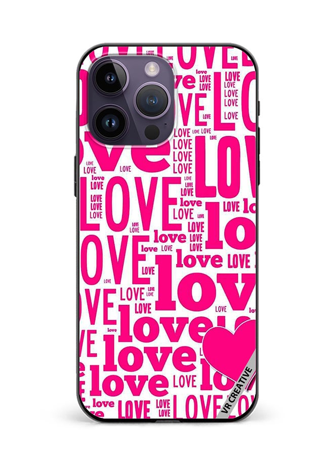 VR CREATIVE Protective Case Cover For Apple iPhone 15 Pro Love Magazine Design Multicolour - Image 1