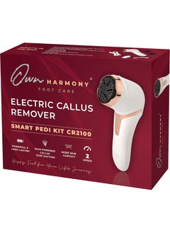 Own Harmony Electric Callus Remover with Vacuum  Foot Care for Women  Professional Pedicure Tools for Powerful Pedi Care Vac  3 Rollers Electric Feet File CR2100  Best for Hard Dry Cracked Heels