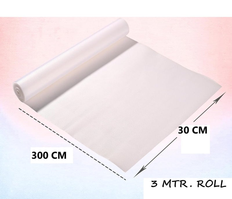 ElastPro (30 cm X 3 m) Transparent EVA Food Grade Washable Anti Slip Mat/Sheet for Fridge, Shelf Liner, Table, Kitchen Drawer mat (Diamond Texture, Transparent) - Image 2