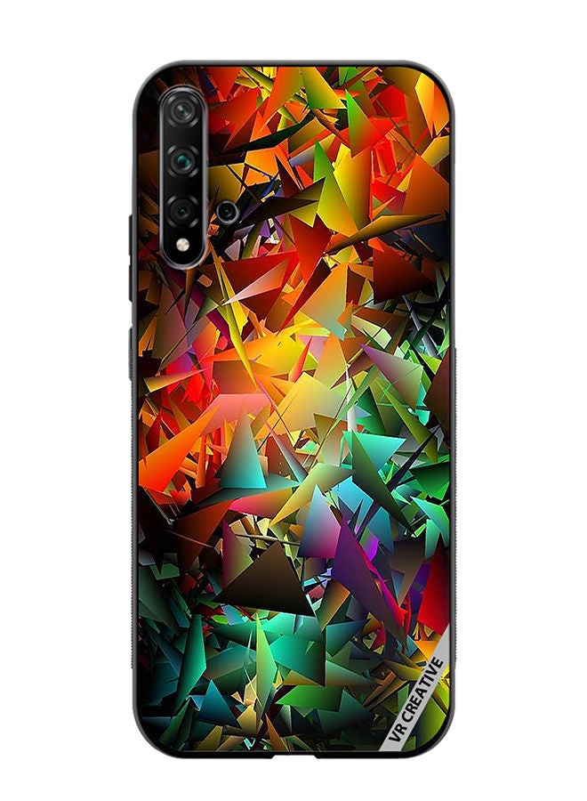 VR CREATIVE Protective Case Cover For Huawei Nova 5T Abstract Design Multicolour - Image 1
