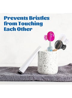 UCEC UCEC 6 Pack Toothbrush Covers Caps, Toothbrush Protector Head Covers Case, Toothbrush Cover Cap Plastic Clip, Tooth Brush Cover for Travel, Camping, Bathroom, School, Business  - Image 5