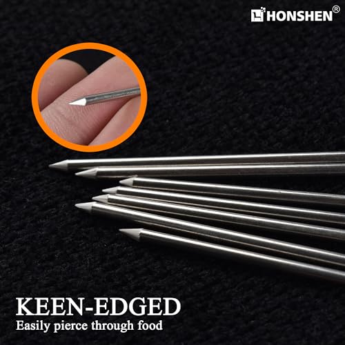HONSHEN Turkey Lacers for Trussing Turkey,6 inches Stainless Steel metal skewers,Set of 12 - Image 3