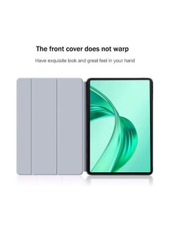 Techie Honor Pad X8a 11 Inch 2024 Smart Folio Flip Trifold Back Case with Auto Wake/Sleep Function Cover - Grey  - Image 2