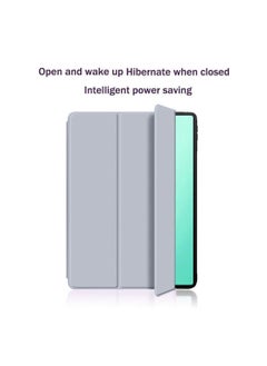 Techie Honor Pad X8a 11 Inch 2024 Smart Folio Flip Trifold Back Case with Auto Wake/Sleep Function Cover - Grey  - Image 4