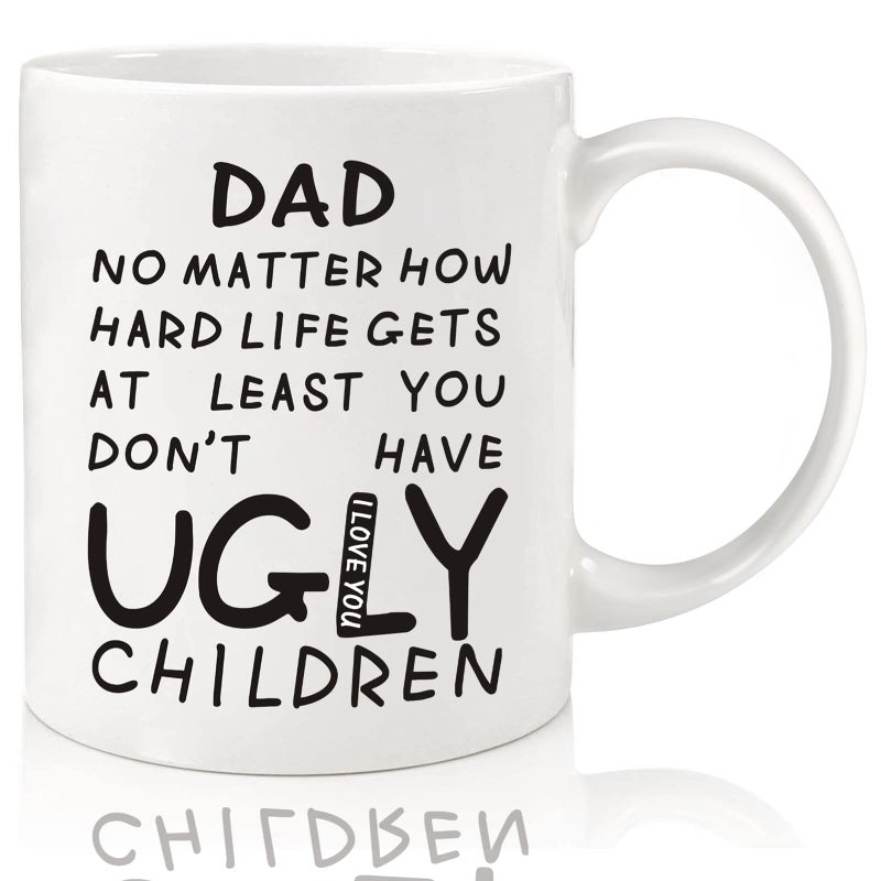 Fathers Day Dad Gifts from Daughter Son Wife 11oz Funny Coffee Mug for FatherUnique Christmas Presents for Dad Husband Men HimHeartwarming Retirement Anniversary Birthday Gifts for Daddy Stepfather