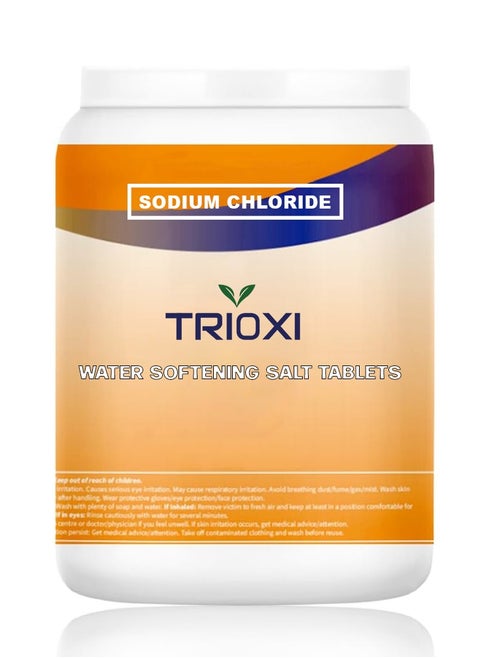 Trioxi Water Softener Salt Tablets - Effective Hard Water Treatment, Reduces Scale & Mineral Buildup 750 Grams