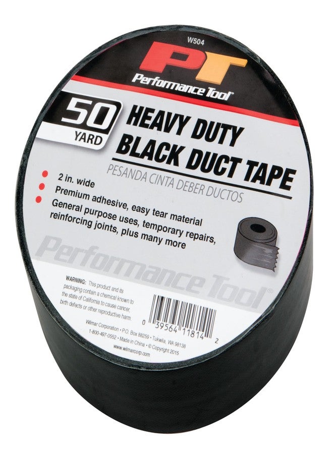Performance Tool W504 50 Yard Heavy Duty 17 Mil Black Duct Tape - Image 1