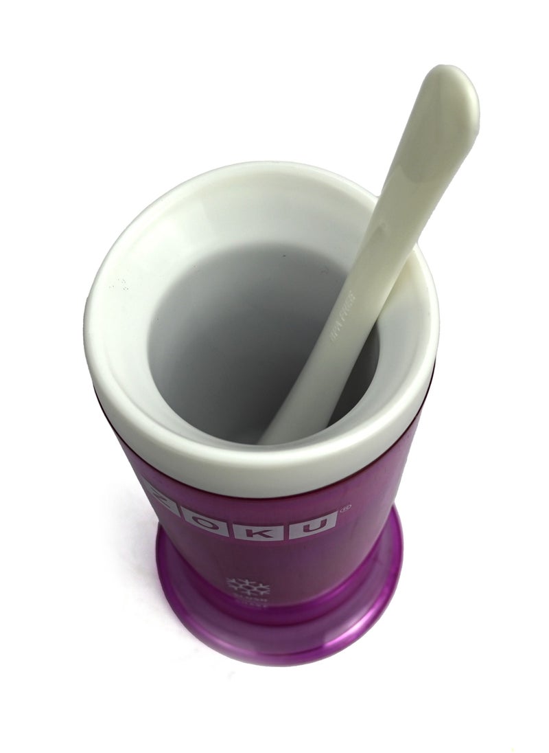 ZOKU - Slush And Shake Maker, Compact Make and Serve Cup with Freezer Core Creates Single-Serving Smoothies, Slushies and Milkshakes in Minutes, BPA-Free, Purple - Image 1