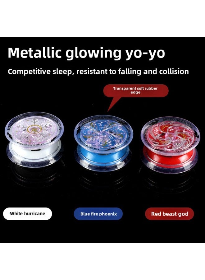 Yo-yo Yo Children's Children's Children's Day Gift Luminous Walking Live Sleep Automatic Swing High-grade Alloy Yoyo-Color:Suction Plate Luminous Blue Dazzle Spirit Of War [alloy]] - Image 5