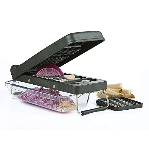 PL8 Professional Chopper, Black - Multi-Functional Vegetable Chopper, Dicer, and Mincer with Sturdy Stainless Steel Frame, Perfect for Onions, Tomatoes, and More - Image 2
