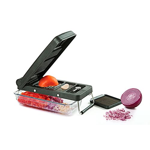 PL8 Professional Chopper, Black - Multi-Functional Vegetable Chopper, Dicer, and Mincer with Sturdy Stainless Steel Frame, Perfect for Onions, Tomatoes, and More - Image 4
