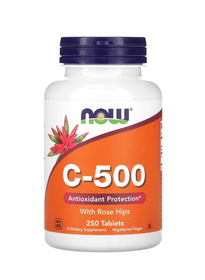 now C-500 With Rose Hips 250 Tablets - Image 1