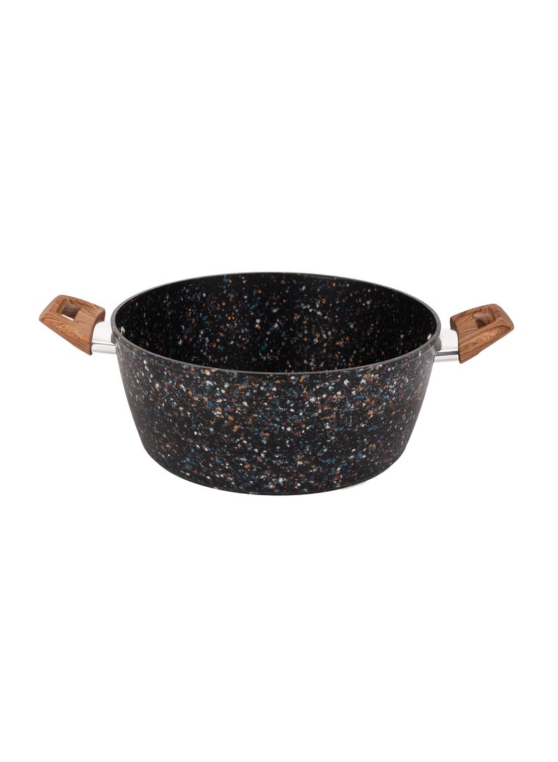 Royalford 26 cm Multistone Casserole- RF12017/ Non-Stick Forged Aluminium Cookware with Granite Coating, Compatible with Induction, Hot Plate, Halogen, Ceramic, Gas Cooktops/ with Glass Lid Multicolor - Image 5