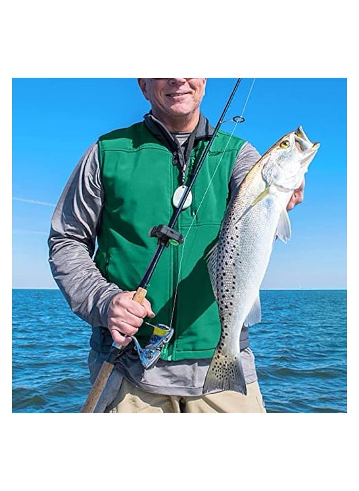 بروماس 4 عبوات منبه لدغة الصيد، إنذار صوتي إلكتروني حساس لدغة الصيد، جرس تنبيه لدغة الصوت مع أضواء LED مشبك أجراس الصيد على قضيب الصيد لصيد سمك الشبوط أثناء النهار والليل في الهواء الطلق - Image 4