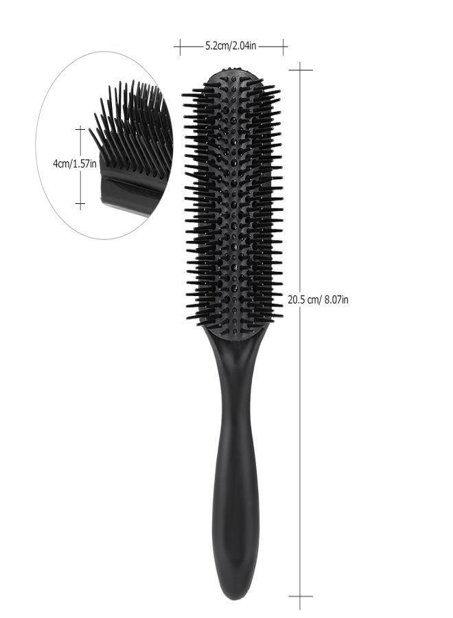 1pc Hair Comb Cushion Brush Anti-static Hairbrush 9 Rows Plastic Dentangling Hairdressing Scalp Massage - Image 3