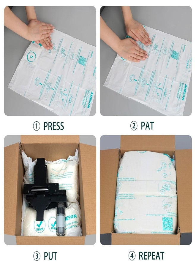 PAPEREZ Expanding Foam Bag Quick 14"x16" for Shipping 8 Pack Faster Foaming Better Shaping Handy Foam Room Temperature Packaging Bag #10 (8 PACK) - Image 4