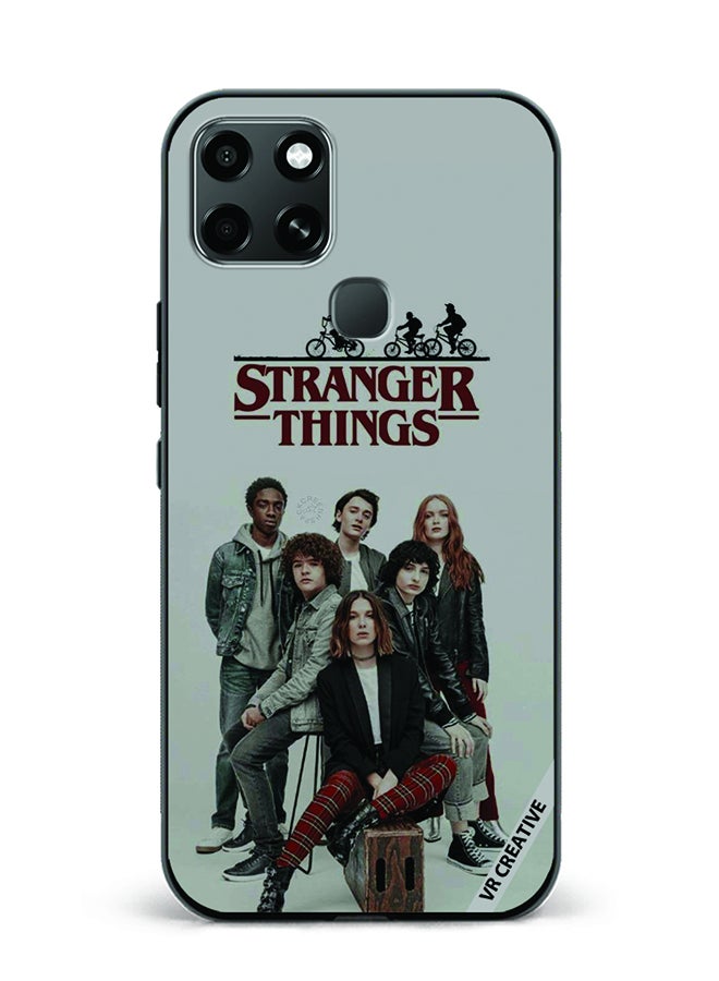 VR CREATIVE Protective Case Cover For Infinix Smart 6 Strangers Thing Design Multicolour - Image 1