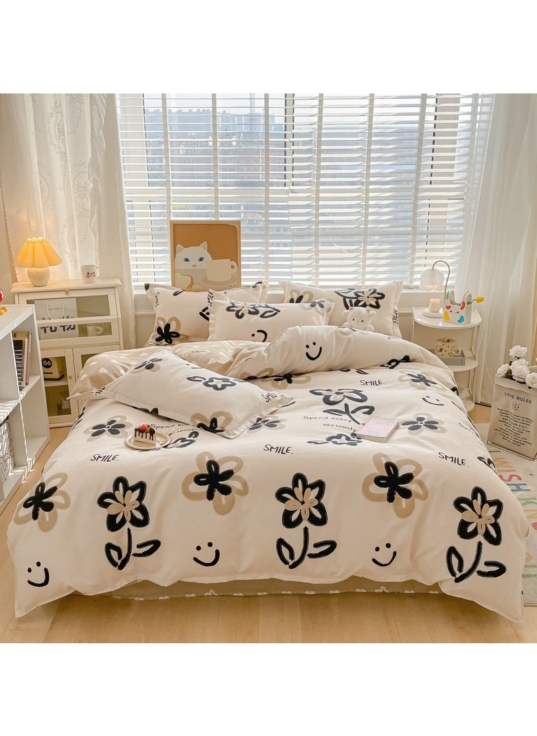 KUYING Dormitory Home Skin Friendly Bedding Bedding Multi Piece Set 