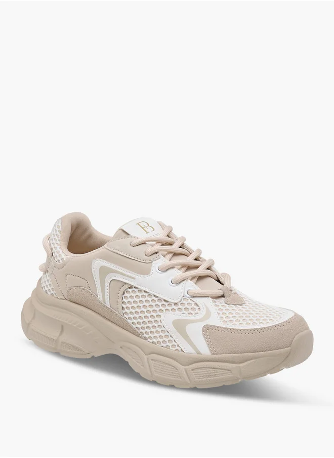 فلورا بيلا من شو إكسبرس Women's Panelled Lace-Up Sneakers