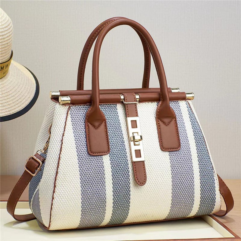 Simple Stitching Contrast Color All-Match Crossbody Bag Distinctive Women'S Bag Portable Fashion Trendy Shoulder Women'S Bag - Image 1