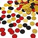 MOWO Glitter Confetti Circles Table Decoration and Wedding Party Decoration 12 in Diameter gold glitter black red300pc - Image 2