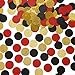 MOWO Glitter Confetti Circles Table Decoration and Wedding Party Decoration 12 in Diameter gold glitter black red300pc - Image 4