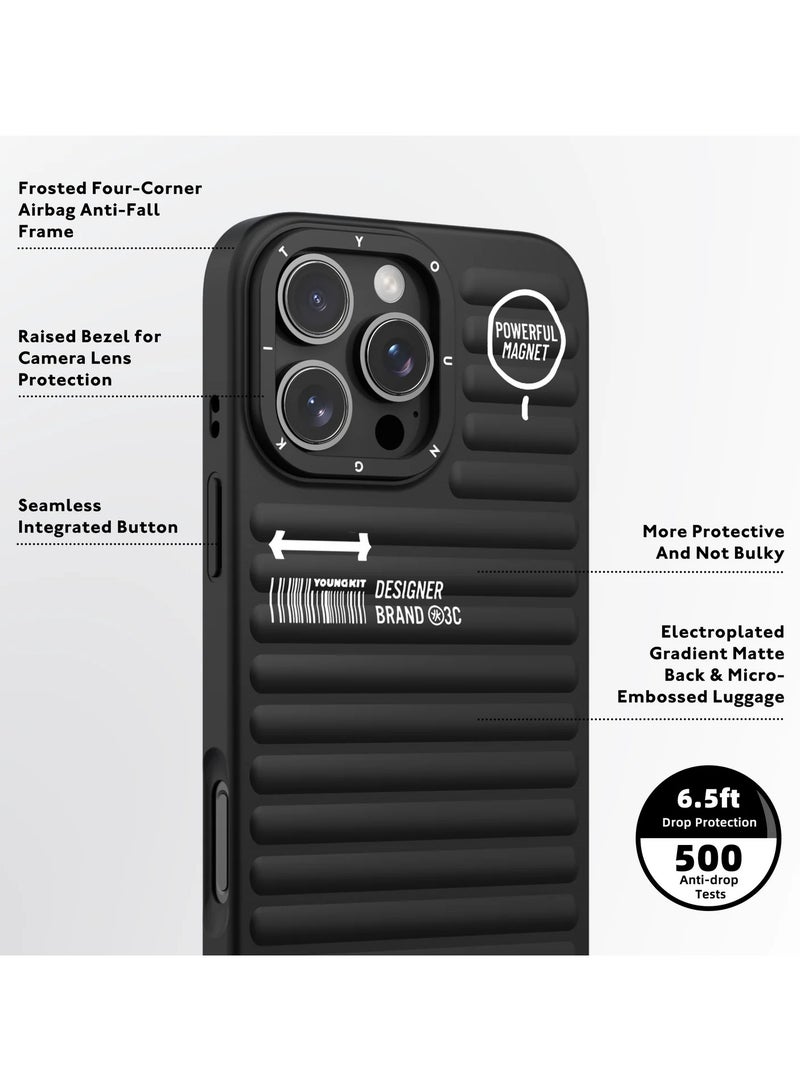 YOUNG KIT True Color Luggage-Inspired Case for iPhone 16 Pro Max – Minimalist Protective Cover with Travel-Inspired Design - Image 3