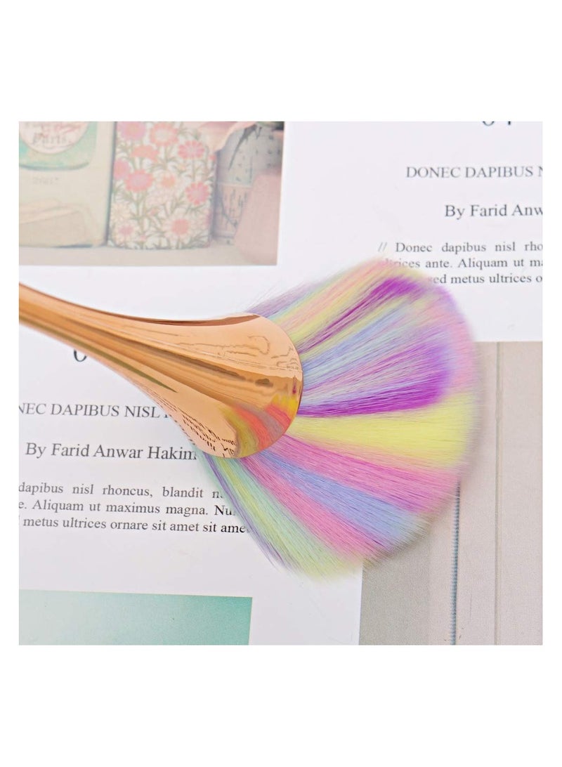 1pcs Large Mineral Powder Brush, Soft Fluffy Blush Brush, Bronzer Kabuki Makeup Brush, Nail Brush, Professional Loose Setting Powder Brush for Daily Makeup - Image 3