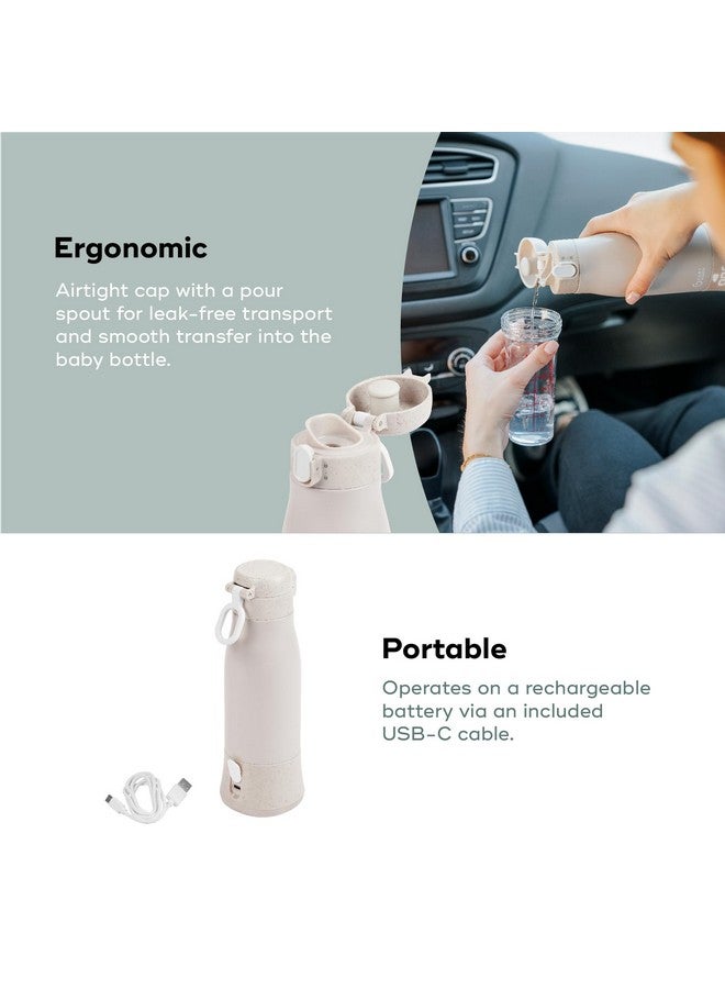 Babymoov Moov & Feed Portable Cordless Bottle Warmer - Instant Heat for Water, Formula, or Breast Milk, 11.5oz Capacity, Adjustable Temp, Fast USB Charging, Keeps Warm Up to 7 Hours - Image 2