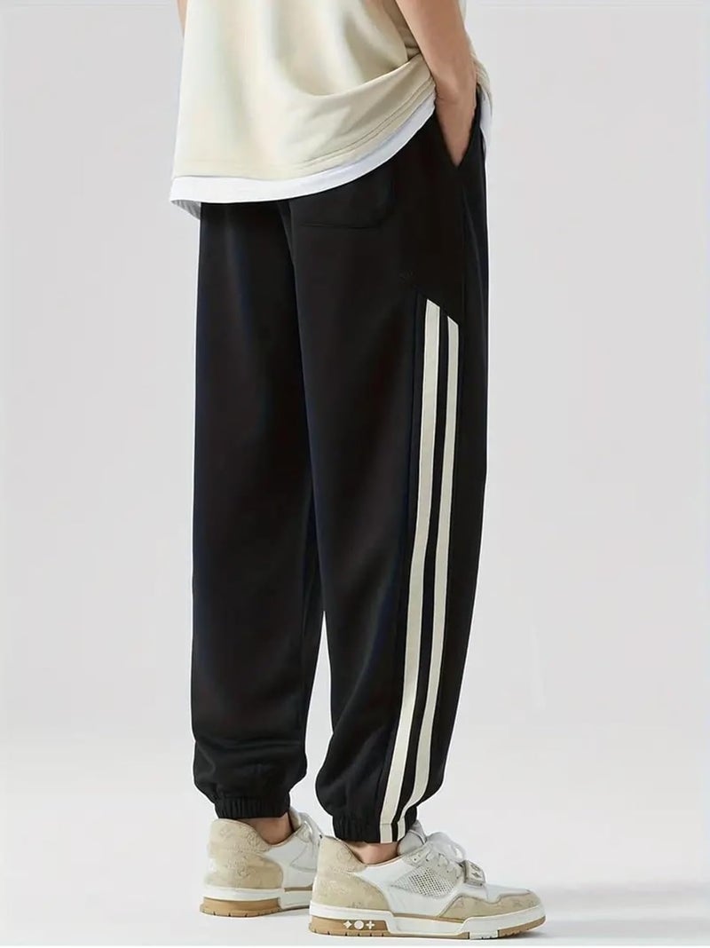 Mehrang Loose Fit Track Pant for Men || Joggers for Men for Running || Mens Lower Activewear Mid Rise Cargo Pant (in, Alpha, Small, Regular, Black) - Image 2