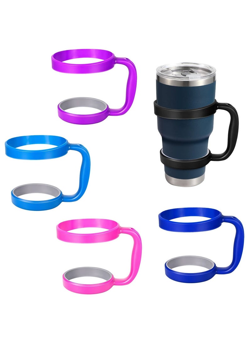 5Pcs Tumbler Handle, Tumbler Holder for 30 oz of RTIC, SUNWILL, Tervis All Brand Travel Tumbler Cup Mug Simple Modern (5 Colors) - Image 1